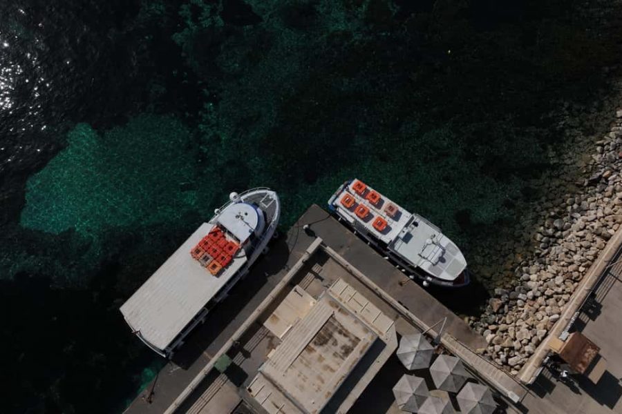 Mellieha: Ferry Service to Blue Lagoon (With optional stop in Gozo) & Caves Trips