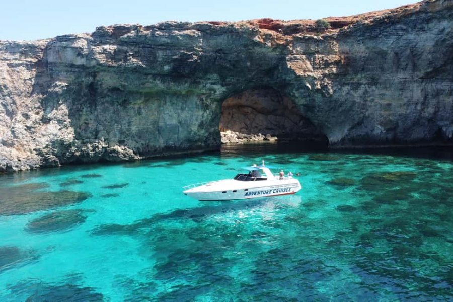 Sliema: Boat Trip to Comino Blue Lagoon, Gozo, and Caves