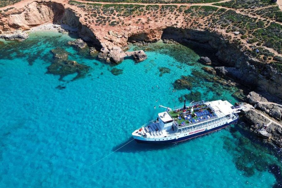 Bugibba: Gozo, Comino & Blue Lagoon Boat Trip (Swim & Sightseeing)