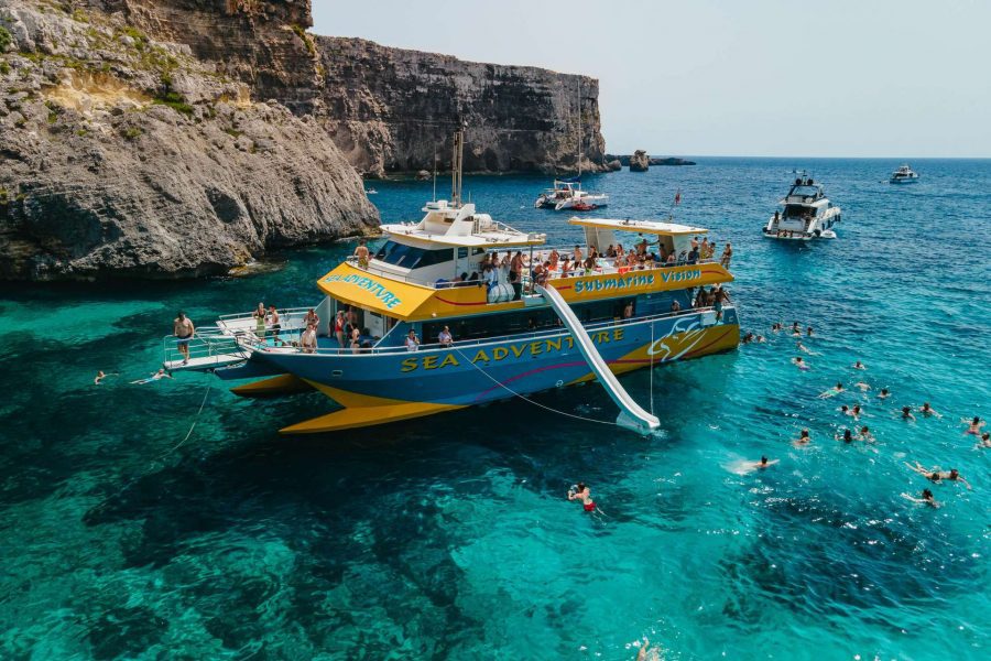 Bugibba: Gozo & Comino Islands, Blue Lagoon & Sea Caves Tour