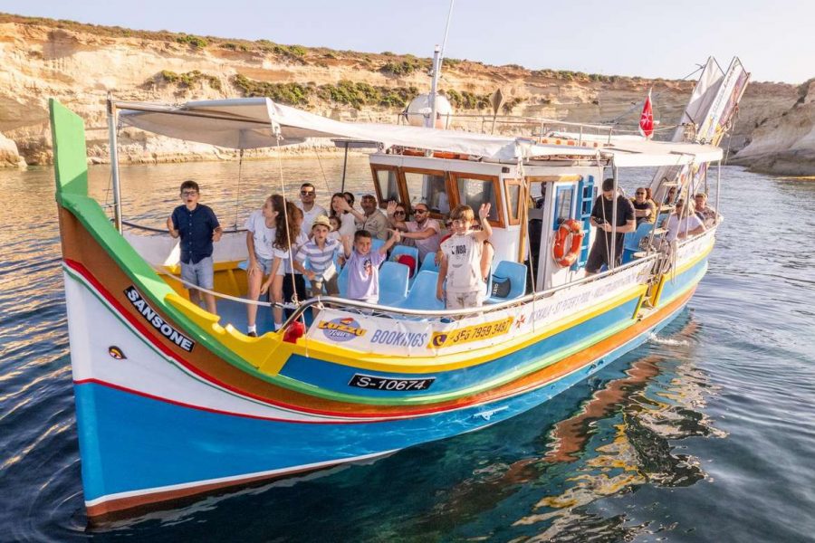 Marsaskala: Sunset Boat Cruise to St. Peter’s Pool and South Coast