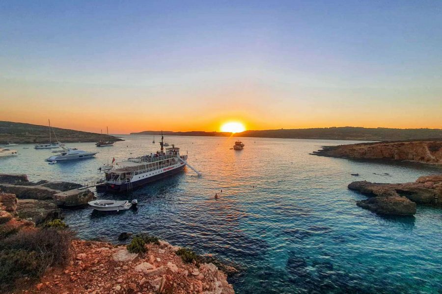 Bugibba: Sunset Cruise to the Blue Lagoon